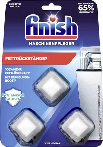 Finish Maschinenpfleger Tabs – 3 Geschirrspülreiniger für hygienische Sauberkeit