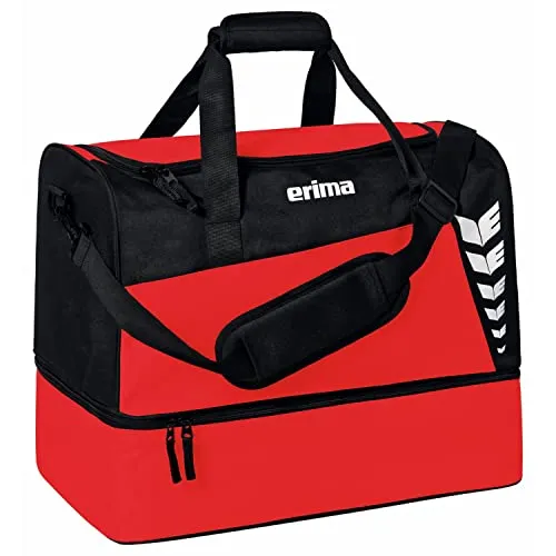 Erima Sporttasche Six Wings L, rot, 94,5 Liter - Sonstige Sporttaschen mit praktischem Bodenfach für Schuhe, verstellbarem Schultergurt und großem Stauraum - ideal für Sportler!