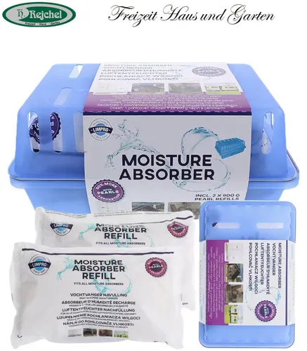 Luftentfeuchter Set mit 2x 900g Granulat XL Box Raumentfeuchter Entfeuchter NEU