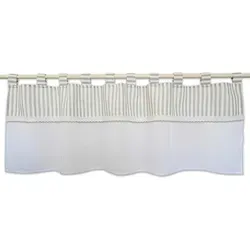 Kurzgardine, Grau, Natur, Weiß, 140x48 cm, Oeko-Tex® Standard 100 - Diese stilvolle Kurzgardine in Grau, Natur und Weiß (140 x 48 cm) verleiht Ihrem Raum einen modernen Akzent. Das pflegeleichte Mischgewebe ist bis 30°C waschbar und sorgt für eine angenehme Lichtatmosphäre. Einfach zu montieren!