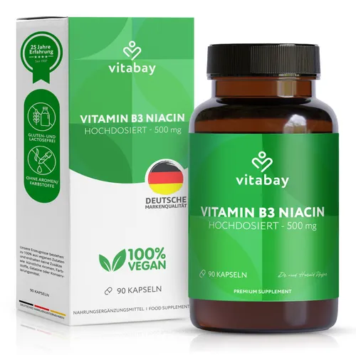 Vitabay Vitamin B3 Niacin 500 mg