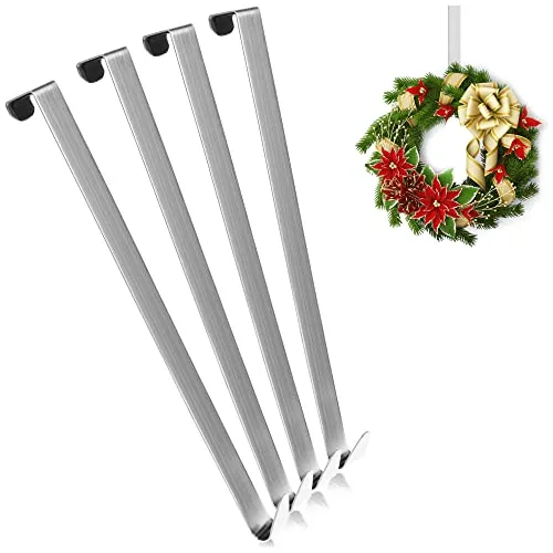 com-four® 4x Türhaken aus Edelstahl in silber von COM-FOUR