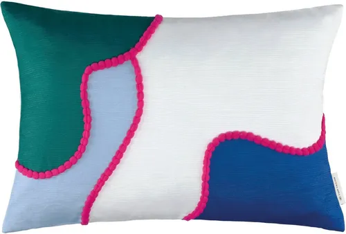 TOM TAILOR Kissenhülle Tropical Organic, (1 Stück) in blau von Tom Tailor