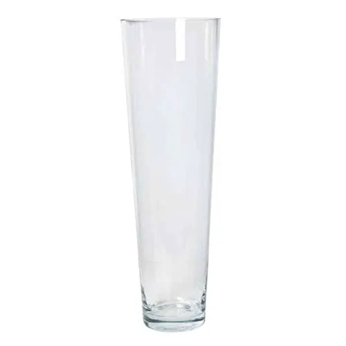 INNA-Glas Bodenvase ERIC, rund und klar in weiß von INNA-Glas