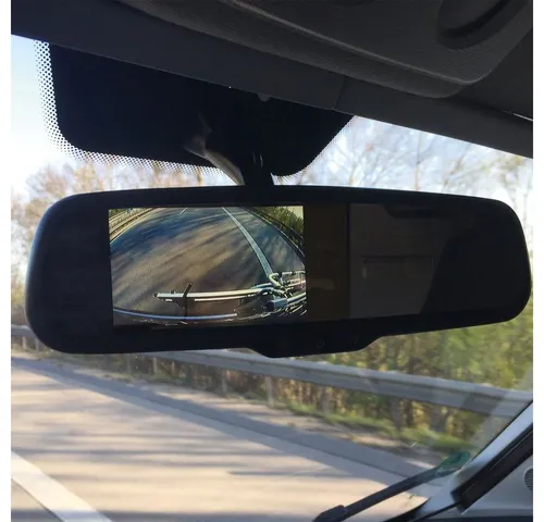 Caratec CSM4300SD 11 cm (4,3) Spiegelmonitor Rückfahrkamera - Kompakter 4,3 Zoll Spiegelmonitor für eine einfache Rückansicht. Ideal für sicheres Einparken und Überwachen des Bereichs hinter dem Fahrzeug.