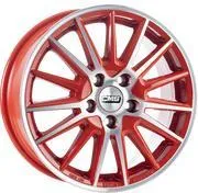 CMS C23 6X15 4/100 ET47 Diamond Red Gloss Felgen in rot von CMS