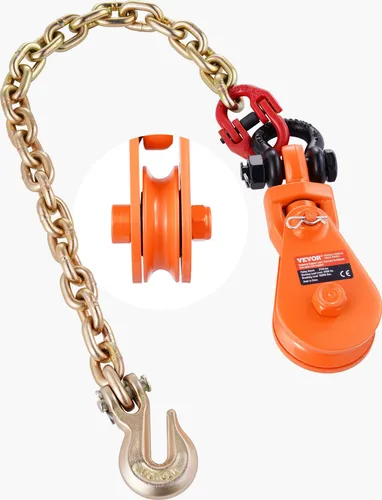 VEVOR 2-Tonnen-Umlenkrolle mit G80-Kette