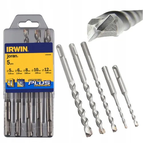 5-teiliges Bohrer-Set IRWIN SPEEDHAMMER SDS PLUS 5,6,8,10,12mm BETONBOHRER