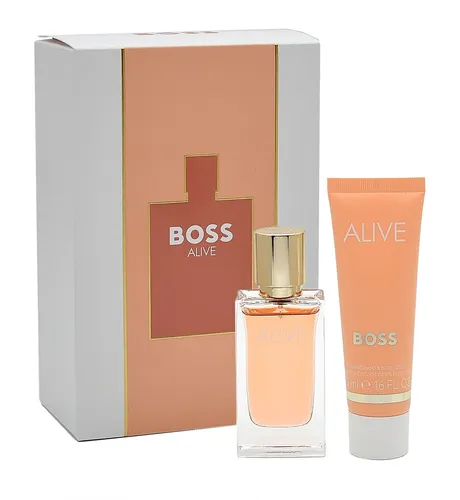 Hugo Boss Alive Geschenkset: EdP Spray 30ml & Body Lotion 50ml - Damendüfte: Luxuriöses Geschenkset mit verführerischem Duft und feuchtigkeitsspendender Body Lotion für ein rundum sinnliches Erlebnis.