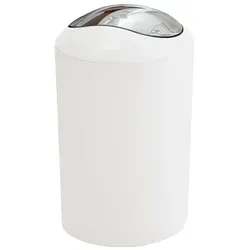 Kleine Wolke Kosmetikeimer Glossy Eimer 5 Liter | polarweiss - weiß