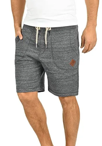 Solid SDAris Herren Sweatshorts - Bequeme Jogginghose in Grey Melange - Herren-Shorts aus angenehmem Sweat-Material mit kuschelweicher Fleece-Innenseite, ideal für Sport und Freizeit. Stylischer Regular Fit mit elastischem Hüftbund und praktischen Taschen.
