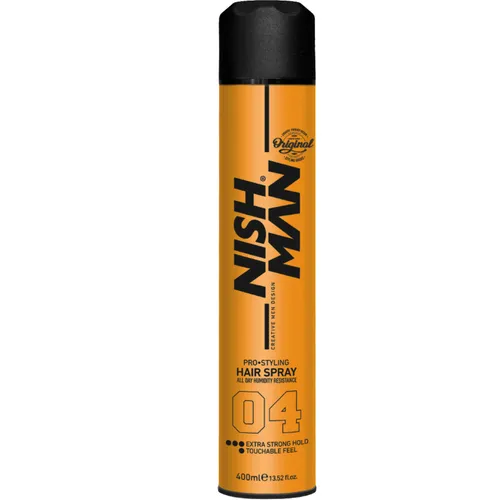 Nishman Extra Starker Halt Haar 400ml Haarspray Perfekt für alle Haartypen