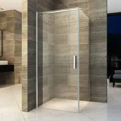 Aloni Duschkabine Schwingtür 800x800mm - Duschkabine mit 6mm klarem Sicherheitsglas, barrierefreie Montage, ideal für modernes Baddesign und platzsparende Lösungen.
