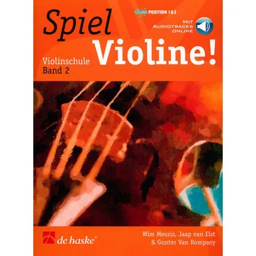 Spiel Violine! Band 2 - Noten für Violinenschüler, bietet klare Anweisungen, Übungen und zwei CDs zum Üben und Mitspielen, ideal für spielerisches Lernen.