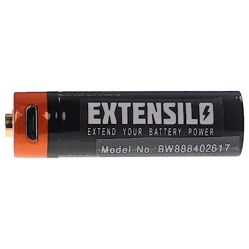 EXTENSILO AA Mignon Akku mit Micro USB-Anschluss (920 mAh, 1,5 V, Li-Ion)