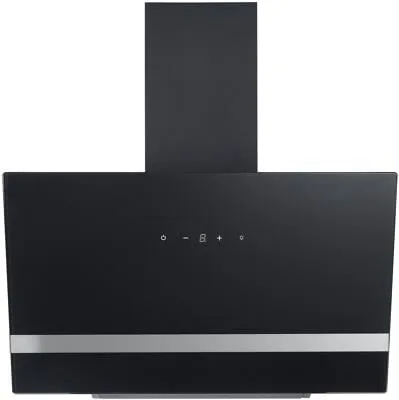 respekta CH24080SM Hera Kopffreihaube, 80 cm - Dunstabzugshaube mit TouchControl, Nachlauftimer und 3 Geschwindigkeitsstufen. Elegantes Design in Schwarz, energieeffizient mit Klasse A und nur 43,2 kWh jährlich.