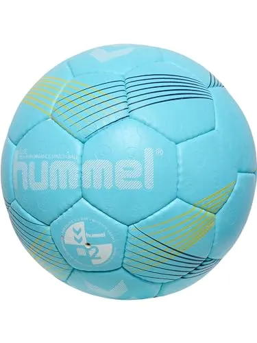 hummel Handball Elite 3 - Handball Größe 3 in Blau/Weiß/Yellow, ideal für ambitionierte Spieler und optimale Spieleigenschaften.
