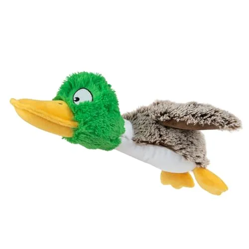 Best Pet Supplies Interaktives Mallard Mates Hundespielzeug mit knisternder und quietschender Bereicherung für kleine und mittelgroße Rassen, Welpen oder Hunde, niedlich und plüschig, Stockente