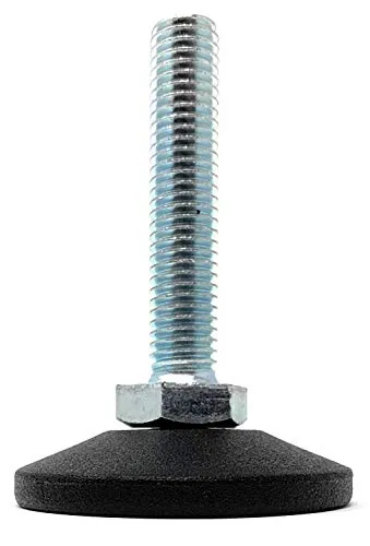 Design61 4x Verstellschraube Justierschraube Ø 48mm mit verzinkter Stellschraube M8x30 mm