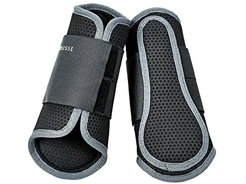 BUSSE Schwarz (Grau) M Gamaschen Active-Mesh - Gamaschen in Schwarz (Grau) Größe M, aus atmungsaktivem Active-Mesh-Material für optimalen Komfort und Schutz beim Reiten.