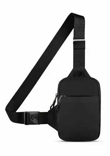 Casecret Umhängetasche Herren Damen Schultertasche Crossbody Bag Sling Chest Klein Handytasche zum Umhängen mit Geldbörse Tasche Wasserdicht Brusttasche Outdoor für iPhone Samsung Bis zu 7.5