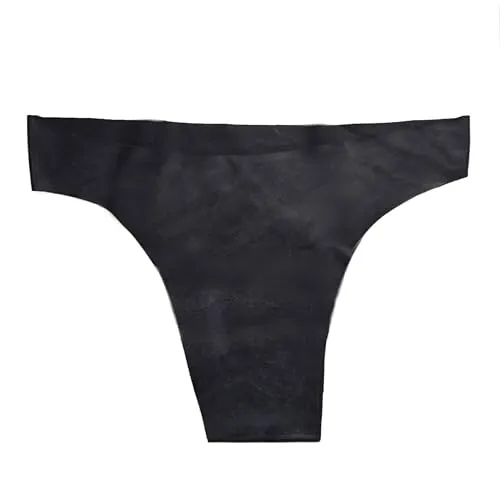 SpecialUnderwear Latex Female String Schwarz extra heiß - 0,3 mm Starkes Size:L