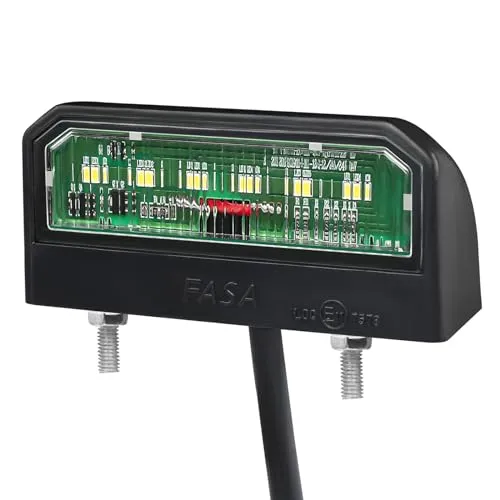 Qiping LED Kennzeichenbeleuchtung,12/24V Universal Kennzeichenleuchte mit E-Mark Zulassung für LKW PKW Anhänger RV