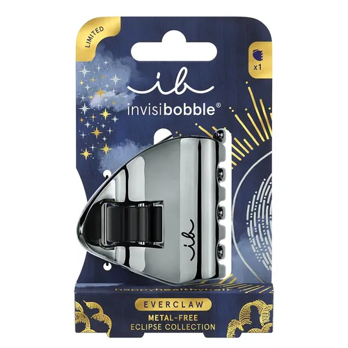 Invisibobble EVERCLAW Eclipse Moonbeam M Haarspange - Haarspange aus der ECLIPSE-Kollektion, 100 % metallfrei, bietet sicheren Halt ohne Haarbruch und verleiht jedem Look eine besondere Ausstrahlung.