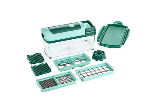 Genius Nicer Dicer Fusion (10 Teile) in grün von Genius