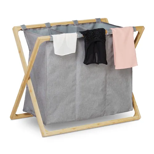 Wäschesortierer Wäschesammler - Praktischer Wäschetrenner aus robustem Polyester, ideal für eine einfache und effiziente Wäscheorganisation mit einer Breite von 69 cm.