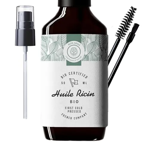 50ml Bio Rizinusöl, Kaltgepresst, Rein