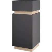 Vicco Midischrank Gloria, Anthrazit/Sonoma, 33 x 75.5 cm - Stylischer Midischrank in Anthrazit/Sonoma mit 1 Tür und 1 Schublade, ideal für platzsparende Aufbewahrung in jedem Raum.