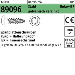 Reyher Spanplattenschrauben 89096 Hako 3x30-T10 vz (1000 Stück) - Hochwertige Spanplattenschrauben mit 1000 Stück pro Packung. Ideal für den professionellen Einsatz, langlebig und robust für verschiedene Anwendungen.