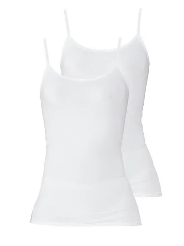 Schöller Achseltop 2er Pack Damen Unterhemd Baumwolle-Elasthan (Packung, 2-St) -