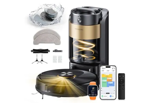 Proscenic Saugroboter Q20 Plus mit Wischfunktion und AI-Hinderniserkennung