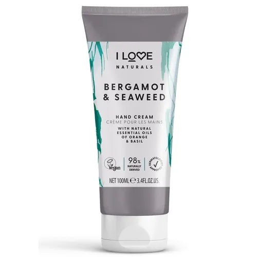 Produktbild I Love Naturals Hand Cream krem do rąk Bergamot Seaweed 75ml (P1) 5060849630108