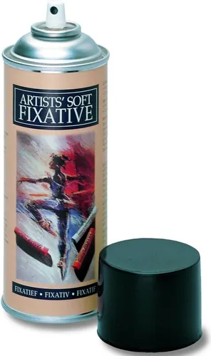 Winsor & Newton ASFIX Artist Soft-Fixativ, Sprühdose, für Kohle Pastell, Stifte