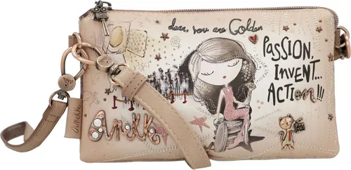 Anekke Hollywood Crossbody Bag S Multicolor - Umhängetasche mit außergewöhnlichem Design und ausgezeichneter Fächeraufteilung für optimale Organisation Ihrer Alltagsgegenstände. Maße: 21 x 12 x 4 cm.