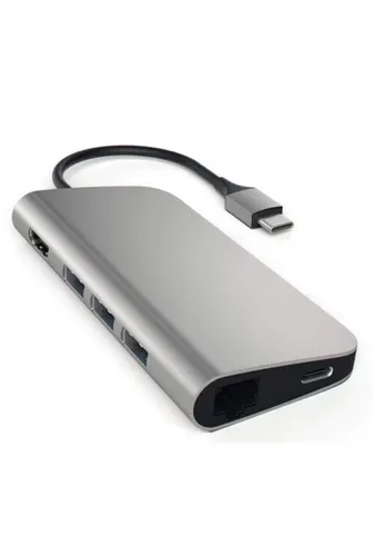 Satechi 8-in-1 USB Type-C Multi-Port Adapter (Space Gray)