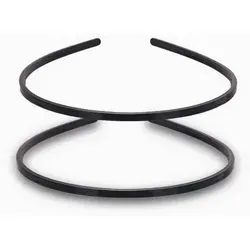 Stück Kunststoff Stirnbänder Schwarz mit Zähnen 6mm Breite 2