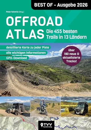 Offroad Atlas - Best of 2026: 455 Pisten in 13 Ländern - Entdecken Sie mit dem Offroad Atlas - Best of 2026 die besten 455 Pisten in 13 Ländern. Ideal für Abenteuerlustige, die neue Strecken erkunden möchten.