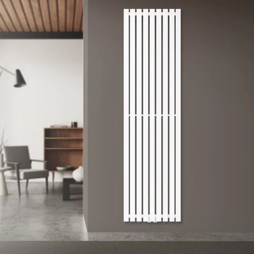 LuxeBath STELLA Designheizkörper 480x1800 mm - Heizkörper für Badezimmer und Wohnräume, platzsparendes flaches Design, hohe Wärmeleitfähigkeit und einfache Reinigung für ein komfortables Zuhause.