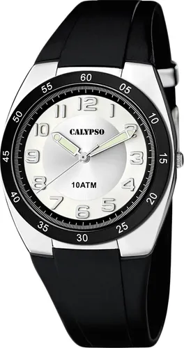 Calypso K5753/5 Herrenuhr aus Kunststoff - Armbanduhr für Herren, 10 Bar wasserdicht und mit leuchtenden Zeigern für optimale Ablesbarkeit im Dunkeln.