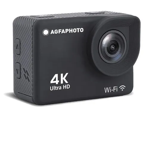 AgfaPhoto Realimove AC9000 - 4K Sportkamera mit WiFi - Action-Cam mit 4K Auflösung, 6-Achsen-Stabilisator und 170° Weitwinkel, perfekt für Abenteuer und Wassersport, inklusive 30 m wasserdichtem Gehäuse.