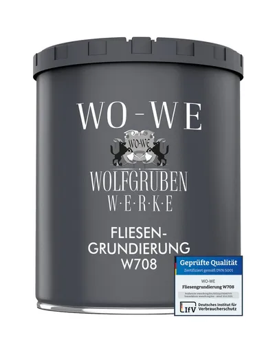 WO-WE Fliesengrundierung 1K Fliesen Grundierung Spezial Haftgrund W708, 1-10kg, Fliese auf Fliese