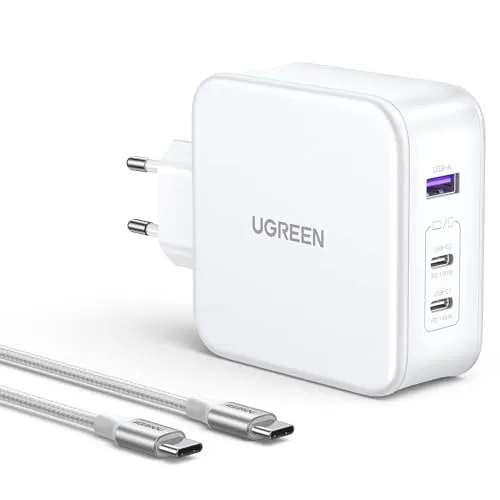 Ugreen Nexode Bundle (140 W) (15339) - Multimedia & Peripherie: Hochleistungs-Ladegerät mit 140 W, ideal für schnelles und effizientes Laden von mehreren Geräten gleichzeitig.