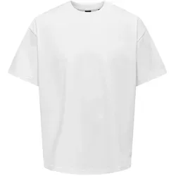 ONLY & SONS Rundhalsshirt ONSMILLENIUM OVZ SS TEE NOOS weiß M (50)