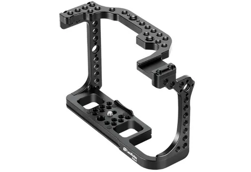 Leofoto Camera Cage für Canon EOS R - Stativ-Zubehör für Canon EOS R, aus korrosionsbeständigem 6061-T6 Aluminium, bietet stabile Befestigungspunkte und volle Funktionalität der Kamera.