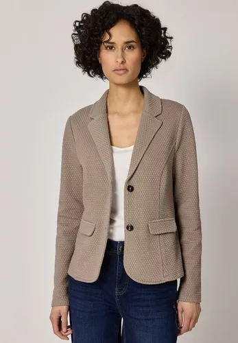 Street One Damen Strukturblazer - Vielseitiger Basic Blazer mit Reverskragen und langen Ärmeln, ideal für Business-Outfits und lässige Looks.