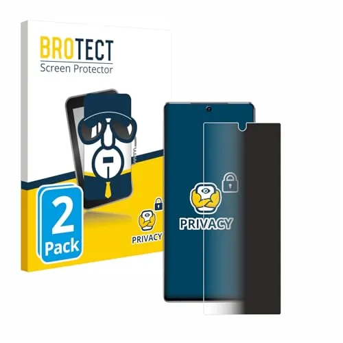 BROTECT 2 Stück Anti-Spy Blickschutzfolie für Samsung Galaxy Note 20 Privacy Screen Protector [Displayschutz-Folie, Sichtschutz, Blaulichtfilter]